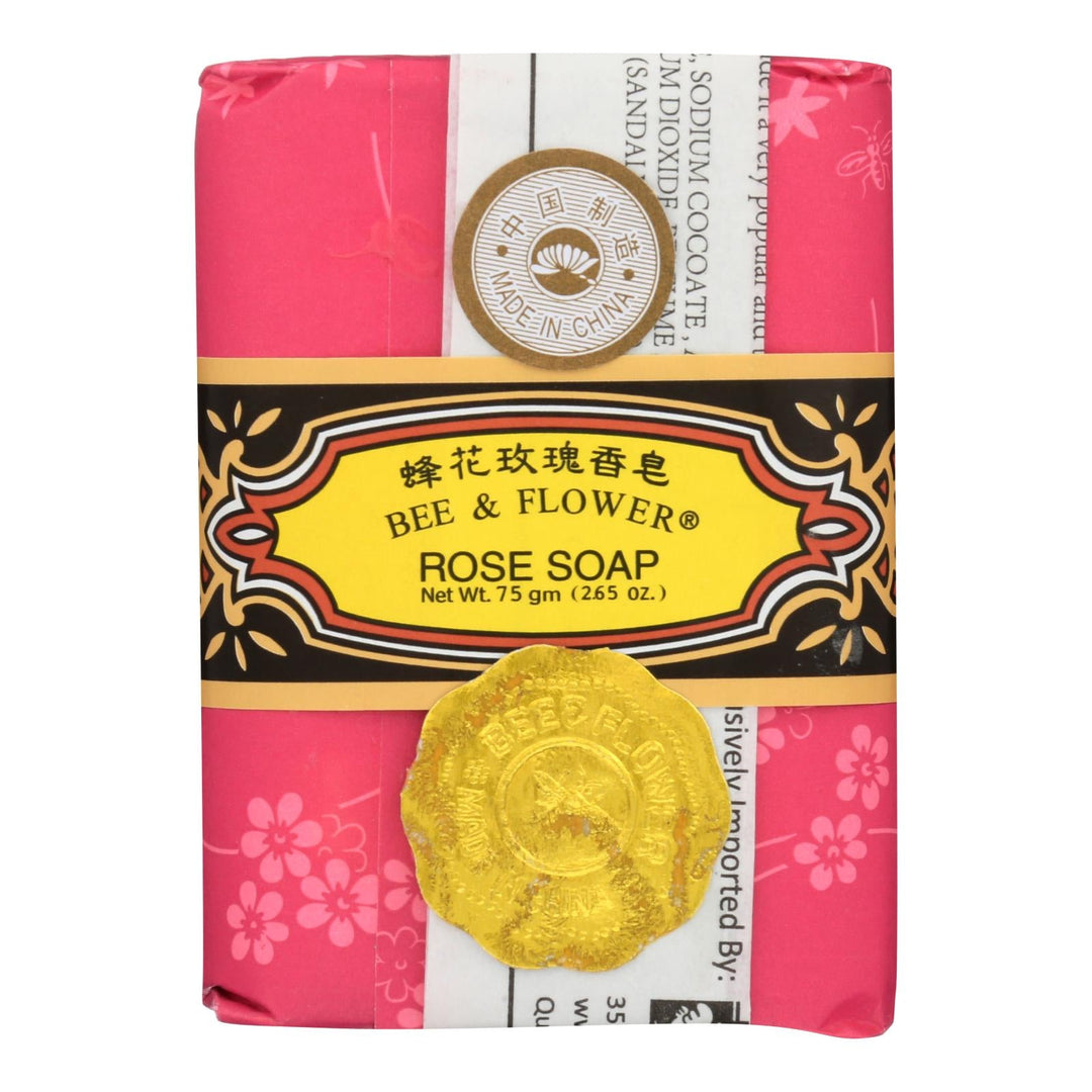 Bee And Flower Soap Rose - 2.65 Oz - Case Of 12 - Maras Green